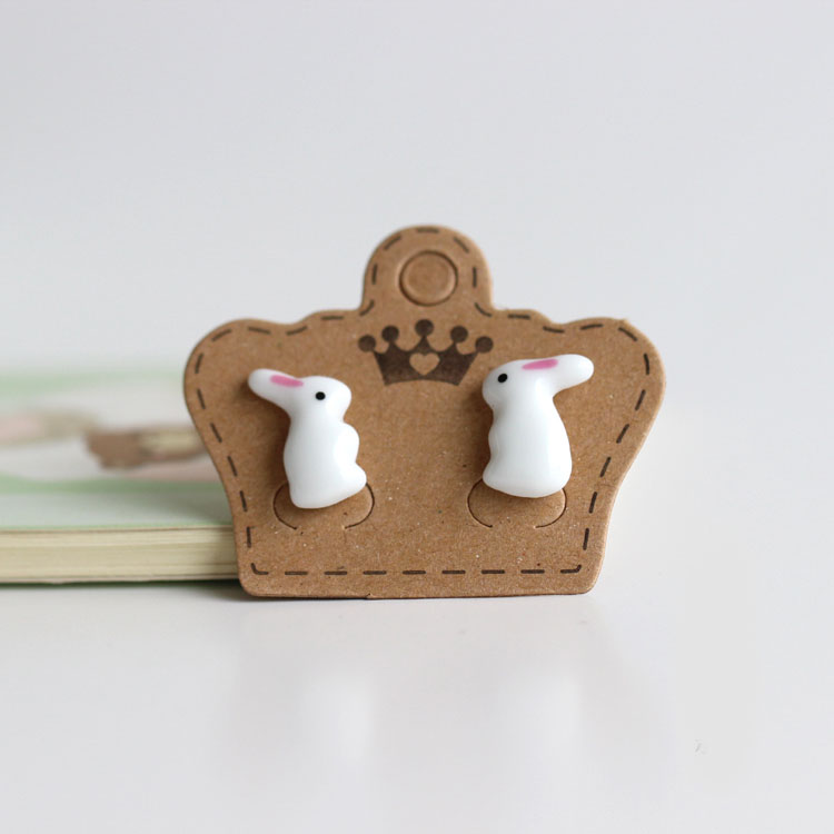 Ethnic Fashion Boutique - Керамические серьги Rabbit Bunny Boutique, серьги,