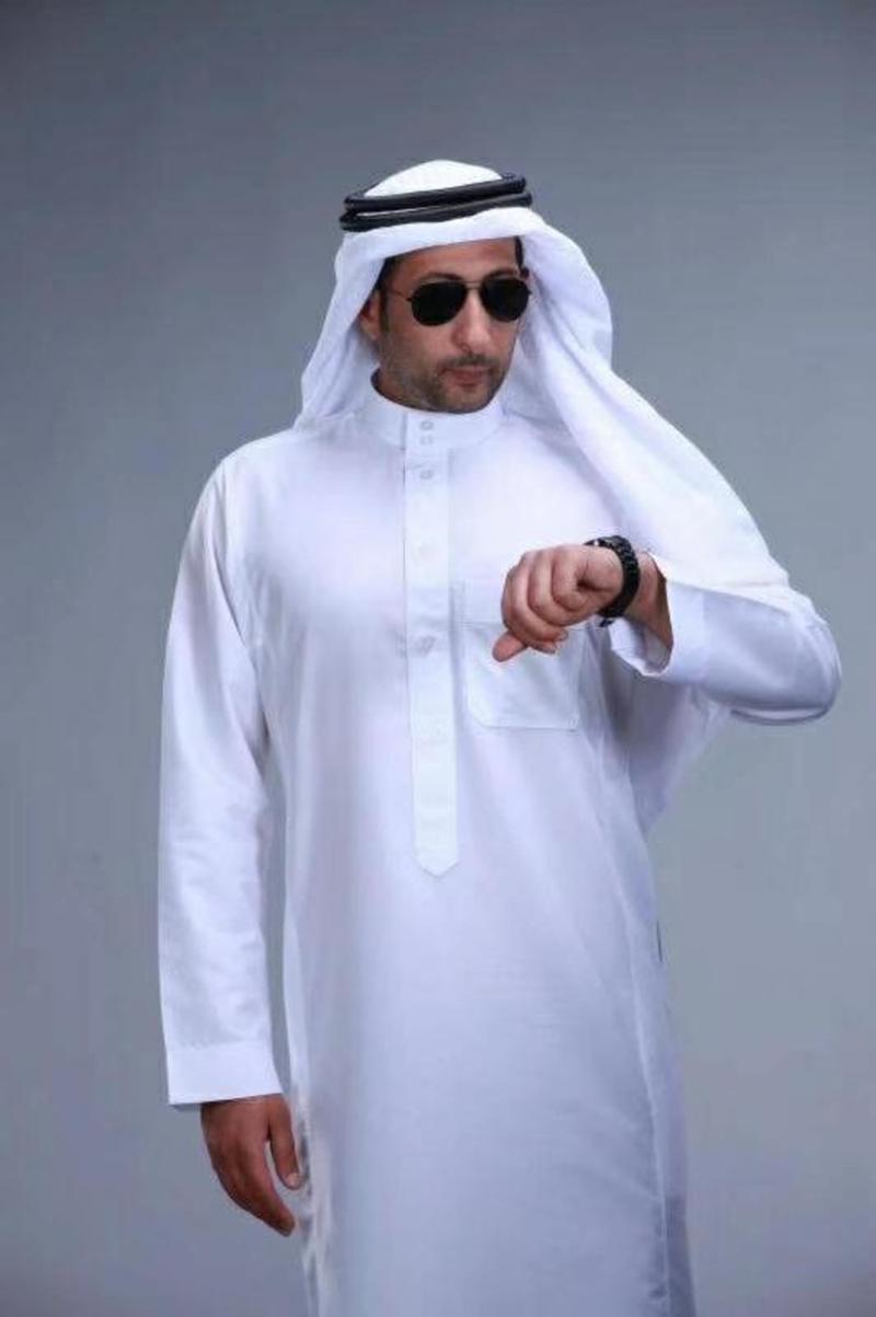 Kurta Men Cotton - Мусульманская одежда, мужские длинные свободные мусульманские