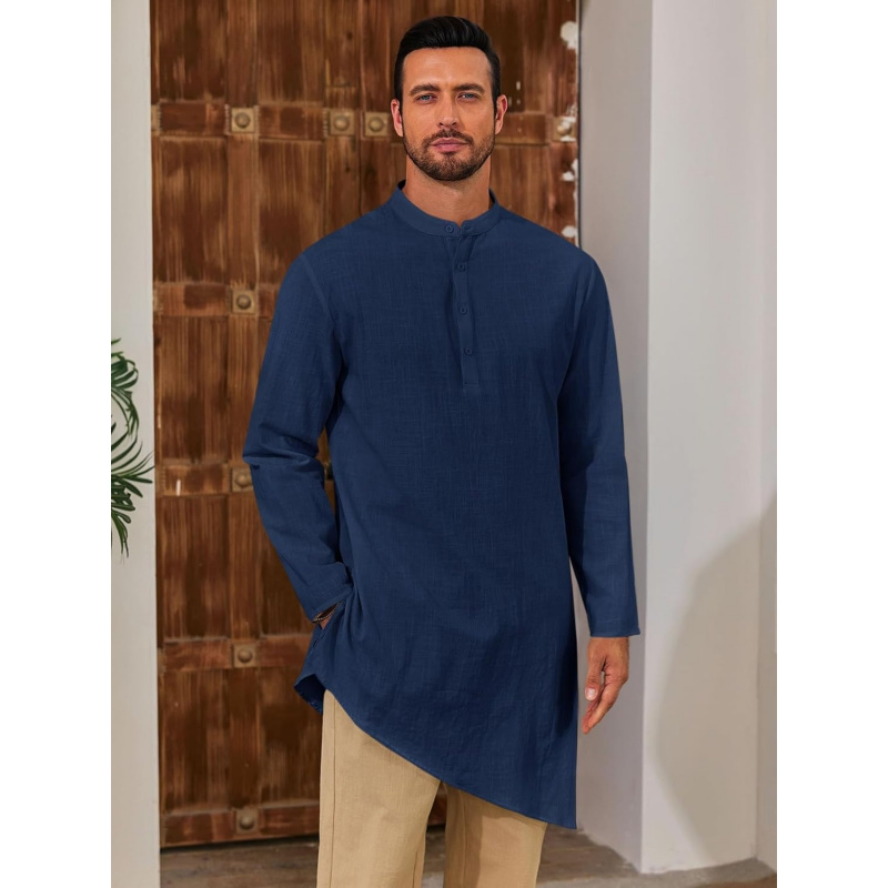 Мужской кафтан-халат из хлопка – обзор и цена Kurta Men Cotton