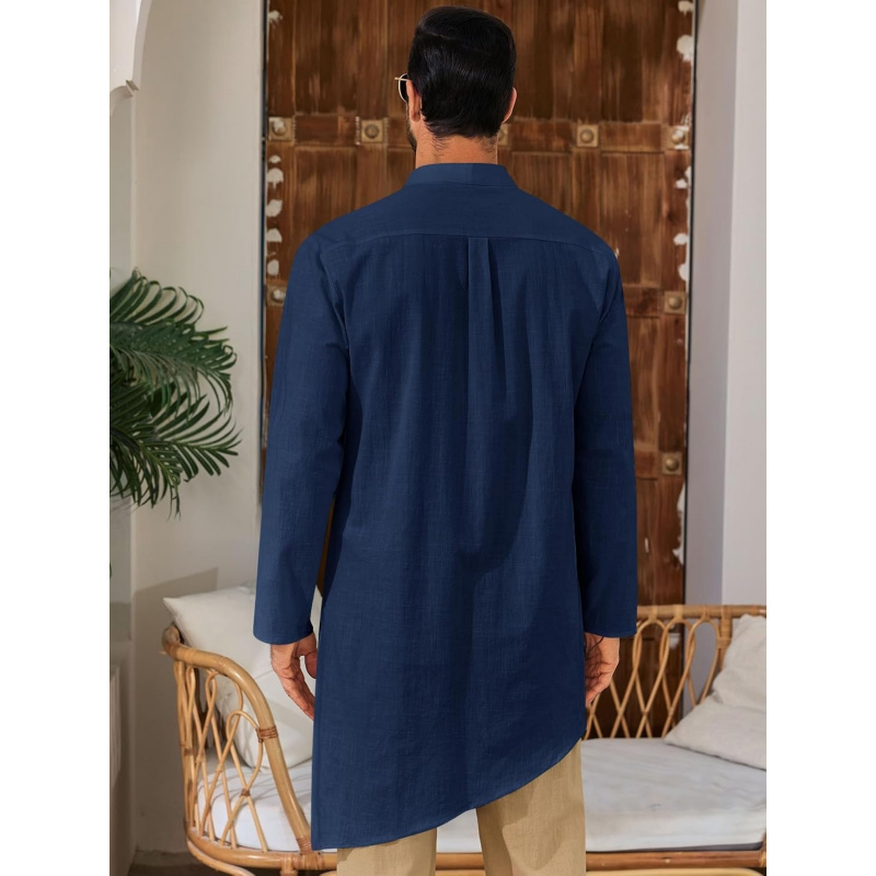 Мужской кафтан-халат из хлопка – обзор и цена Kurta Men Cotton