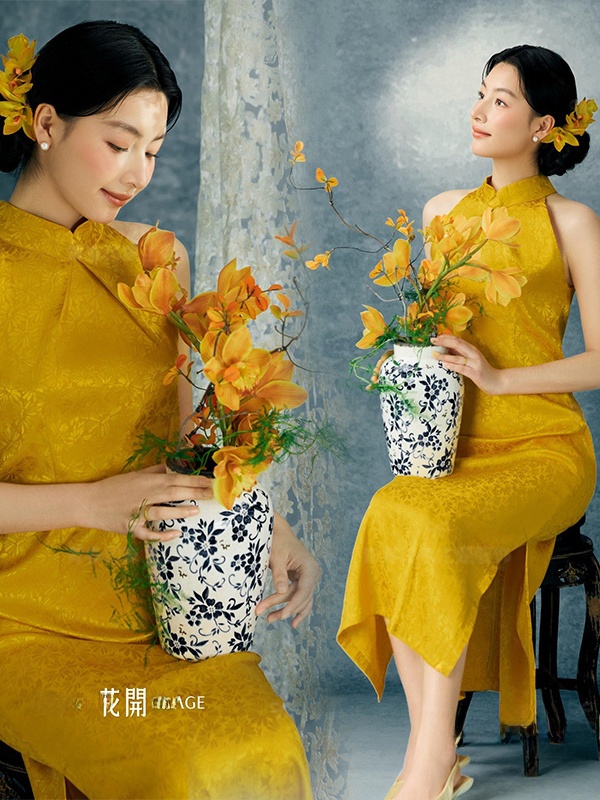 Желтый костюм для фотосъемки в – обзор и цена Ethnic Fashion Shoot