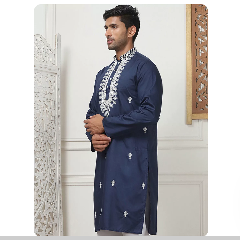 Мужское пальто из тонкой ткани – обзор и цена Kurta Men Cotton