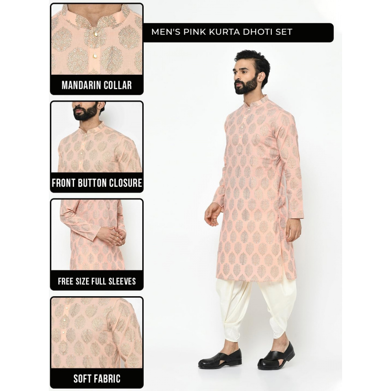 Мужская курта - туника из хлоп – обзор и цена Kurta Men Cotton